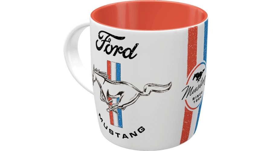Image of Bögre Ford Mustang fehér/vörös (I)