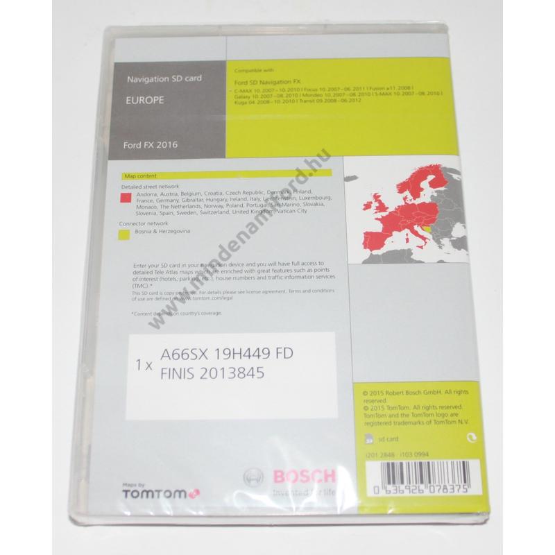 Ford Ford Fx Navigacio Frissites Nyugat Europa Sd Kartya 2370918 Navigacio Frissites